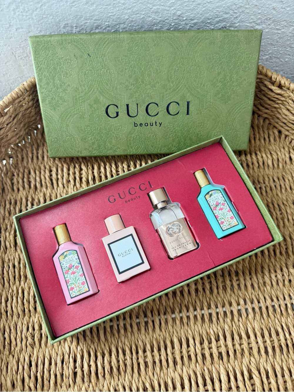 Gucci Beauty Mini Perfume Gift Set - Pink, Cream, Clear, Teal - Picture 3 of 4